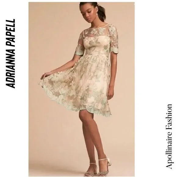 Adrianna Papell | Dresses | Adriana Papell Nadine Midi Dressin Morning Mist Size 2 Nwt Floralembroidered | Poshmark Adrianna Papell | Dresses | Adriana Papell Nadine Midi Dressin Morning Mist Size 2 Nwt Floralembroidered | Poshmark